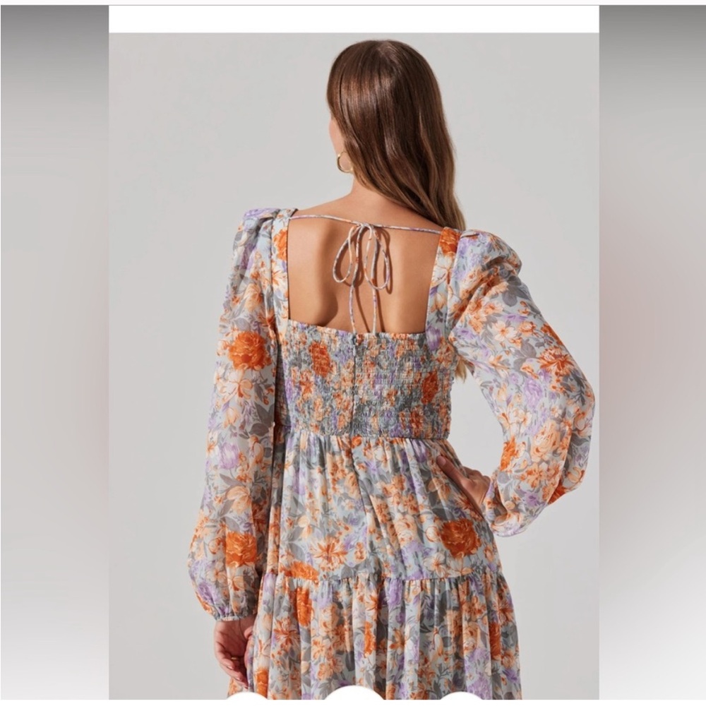 Astr Floral Long Sleeve Dress - Picture 4 of 5